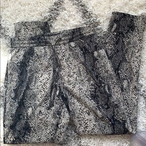 Lightly worn snakeskin pants